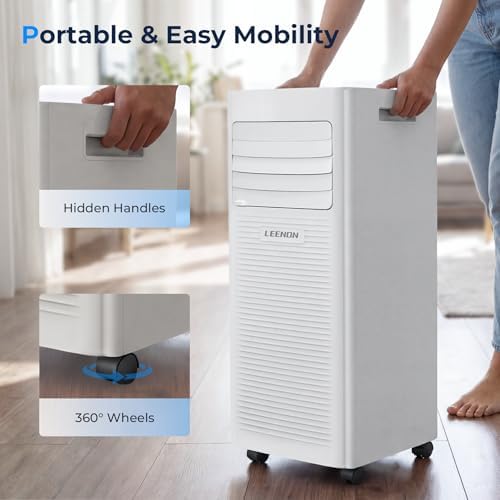 9000 BTU Portable Air Conditioner with Dehumidifier and Fan - view 2