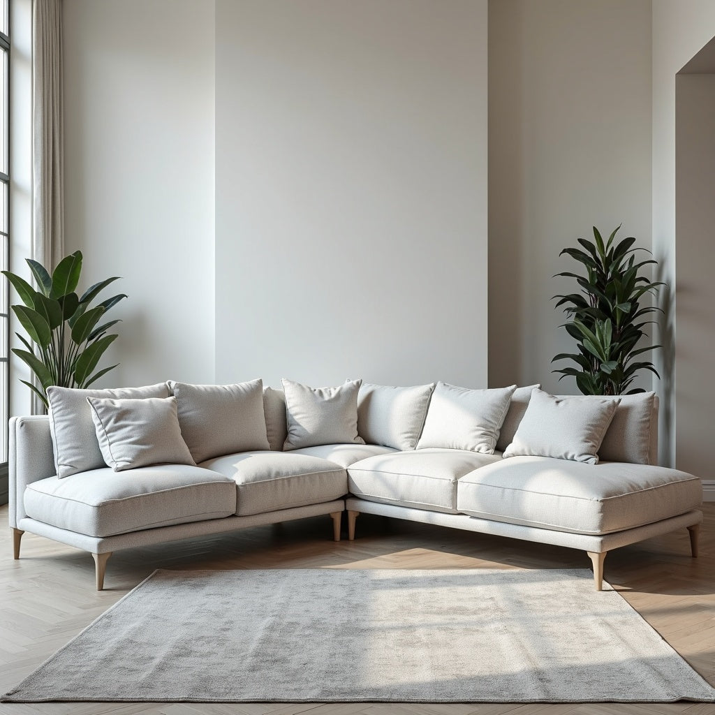 Contemporary L-Shaped Sectional Sofa – Luxllighting