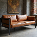 Industrial Loft Sofa - Raw Metal Frame – Luxllighting