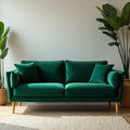 Velvet Mid-Century Sofa – Luxllighting