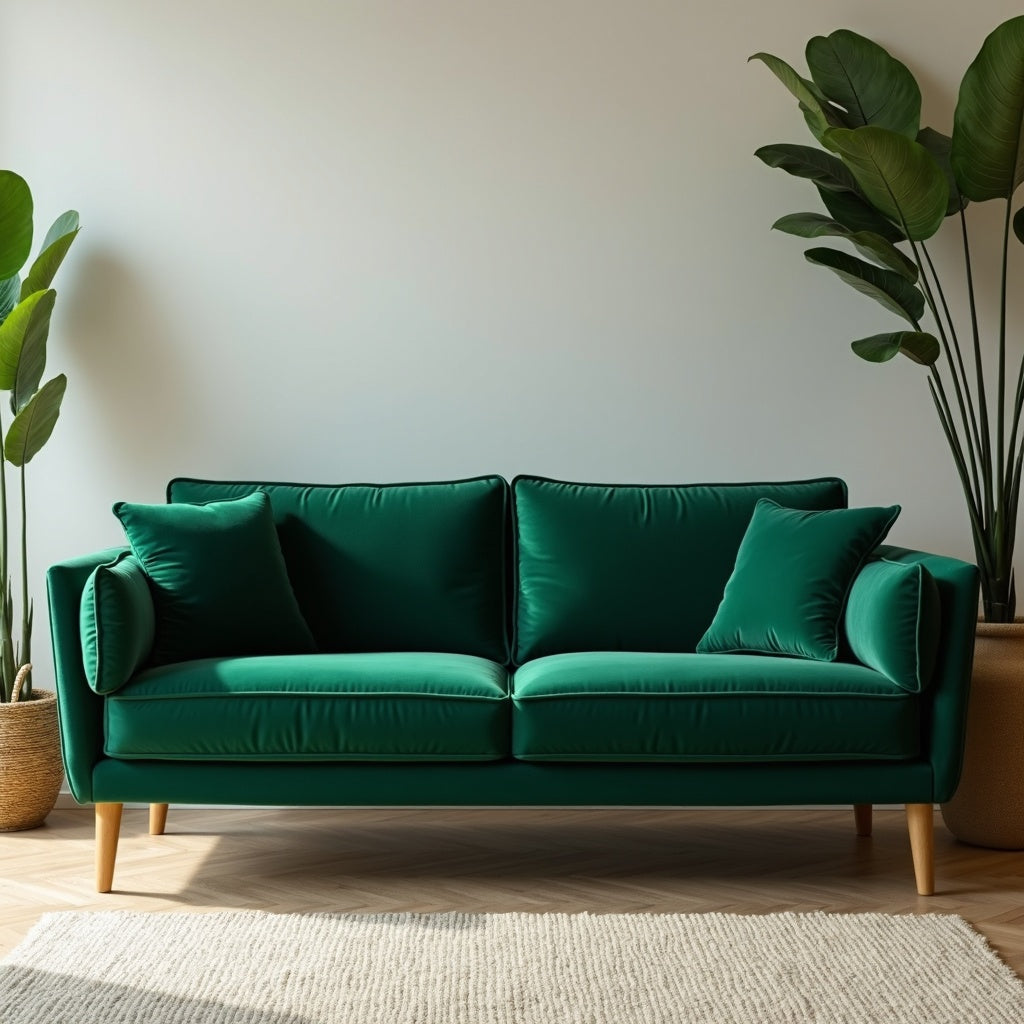 Velvet Mid-Century Sofa – Luxllighting